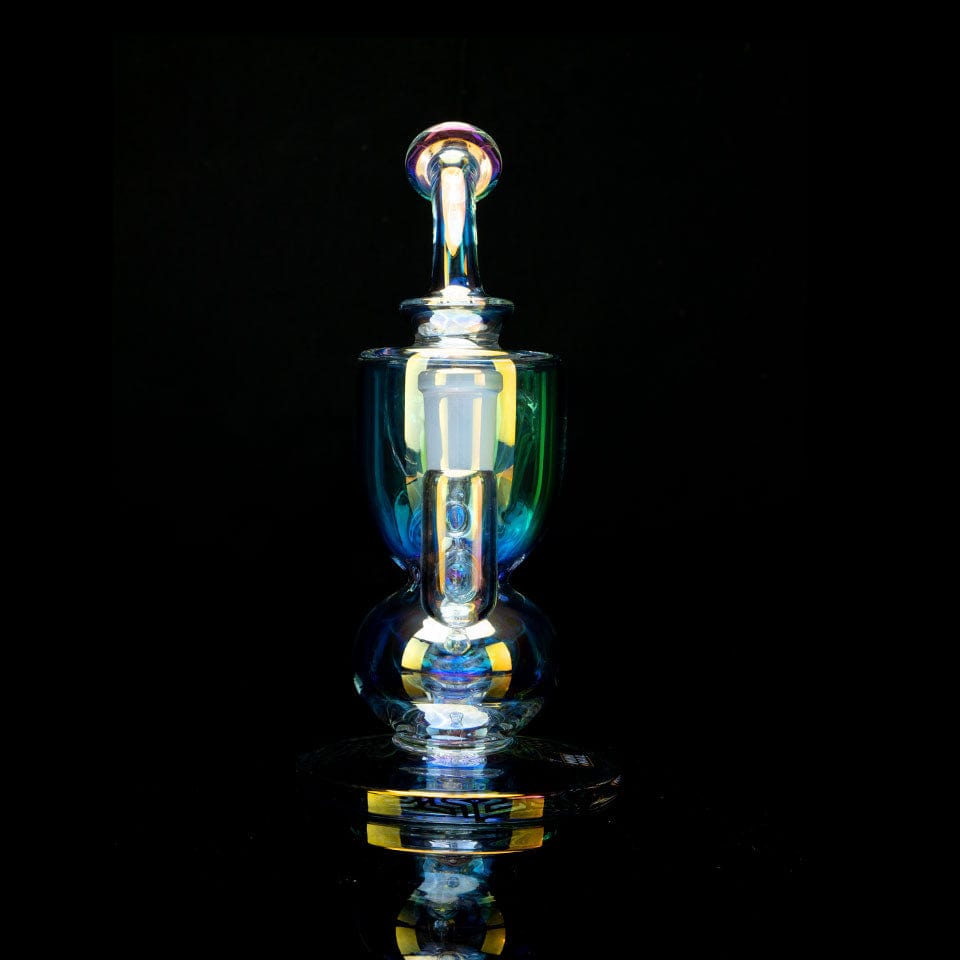 Mini Nail Titan XL enail Dab Rig Iridescent Rainbow MJA 14mm Female Glass Adapter