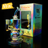 MiniNail Titan XL Dab Rig Iridescent Rainbow Glass e nail Dab Rig MJA New