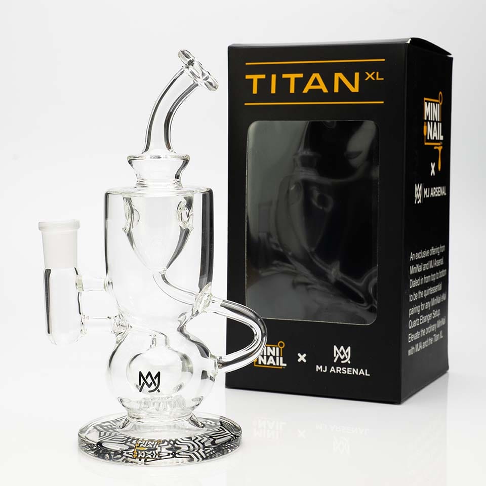 Mini Nail x MJ Arsenal Titan XL enail Dab Rig with package box