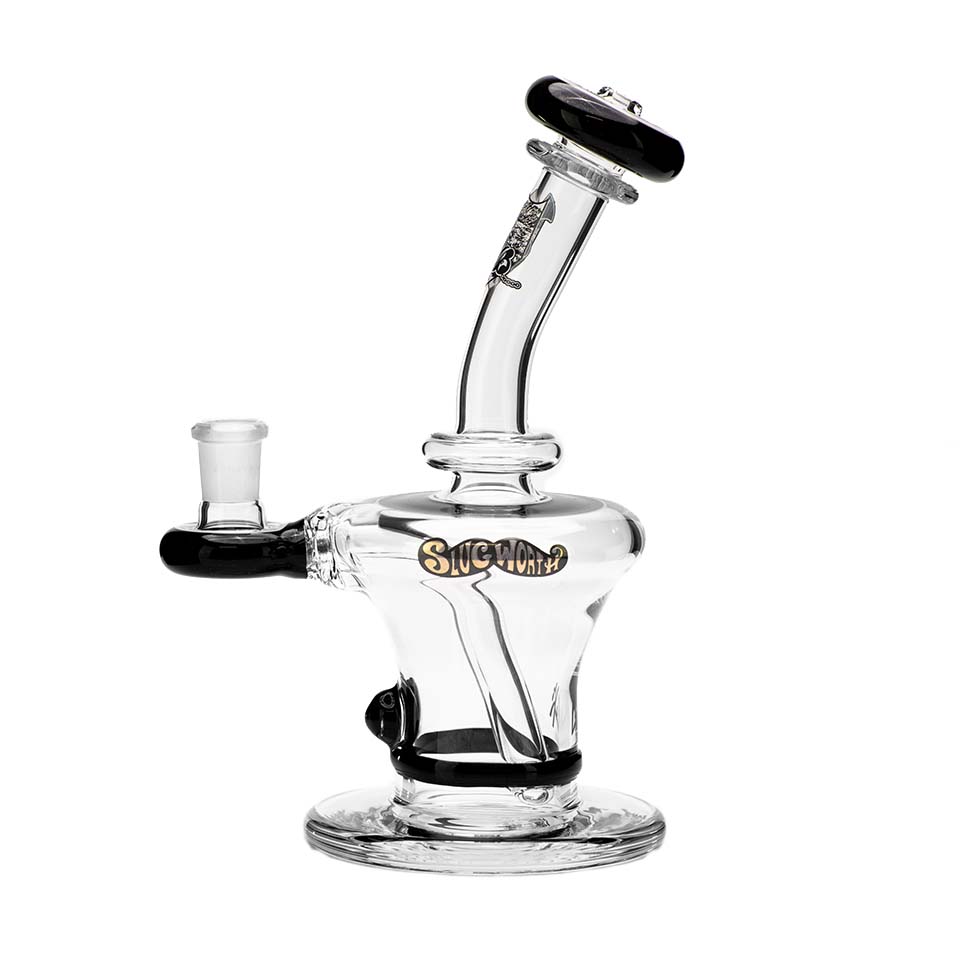 Glass Top Hat Rig (Black Galaxy) | MiniNail