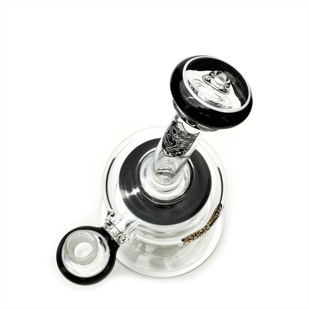Glass Top Hat Rig (Black Galaxy) | MiniNail