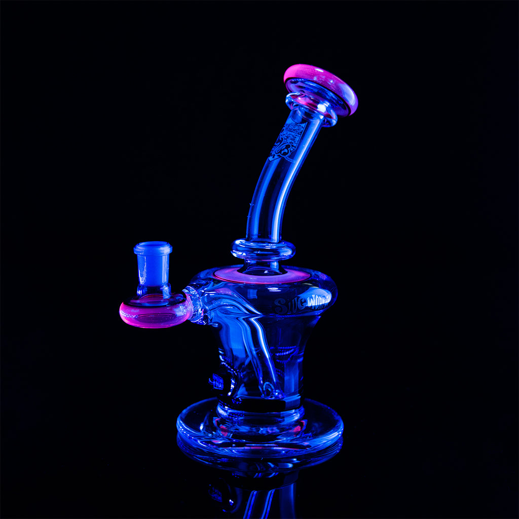 Mini Nail enail dab rig UV Reactive Slugworth Glass