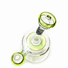 eNail Dab Rig MiniNails x Slugworth Top Hat Green Slyme Glass top view