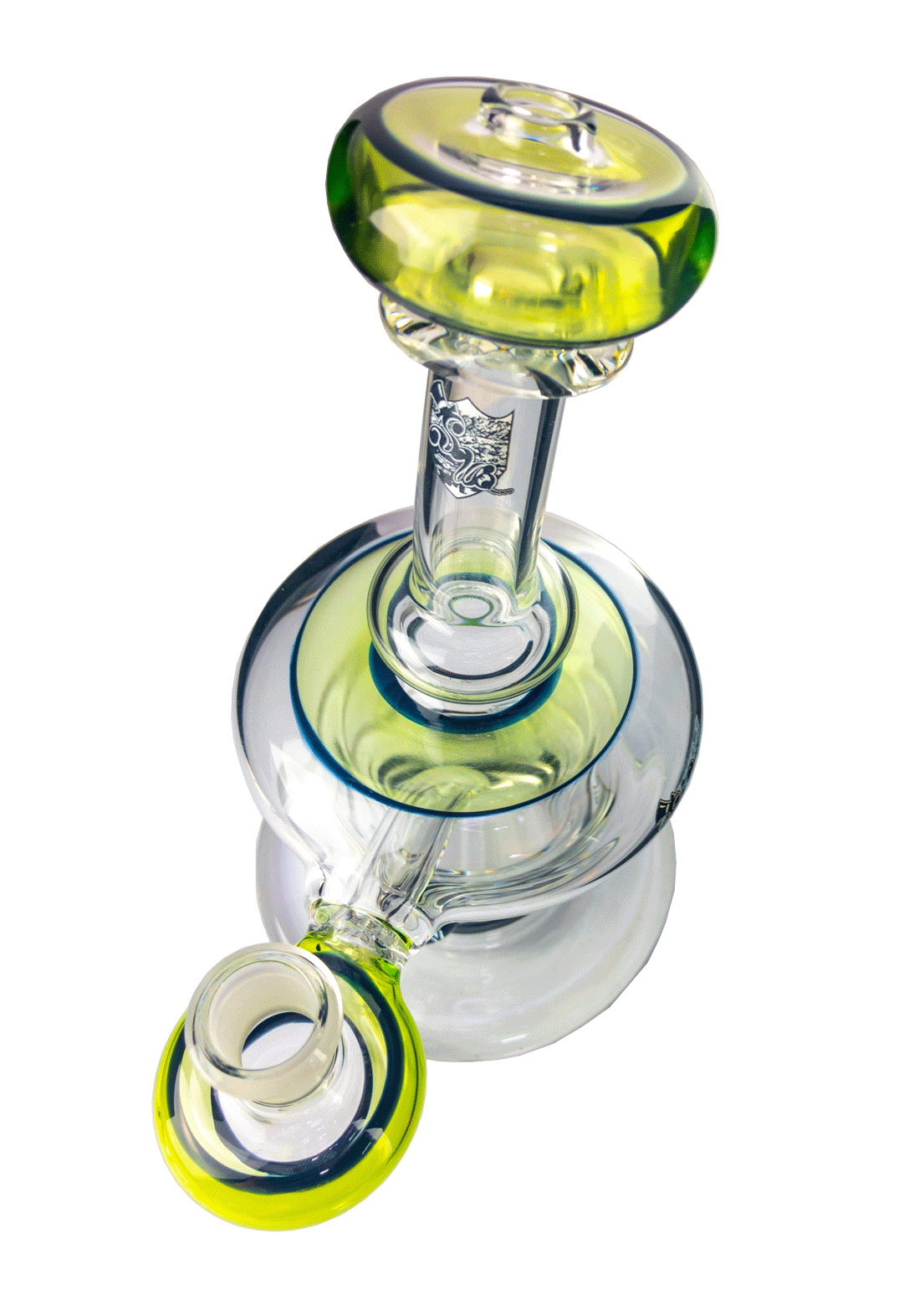 top hat mini nail x slugworth glass e nail dab rig green slyme