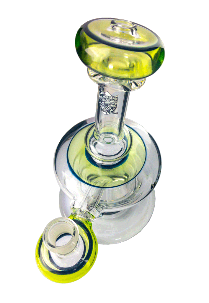 top hat mini nail x slugworth glass e nail dab rig green slyme
