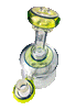 top hat mini nail x slugworth glass e nail dab rig green slyme