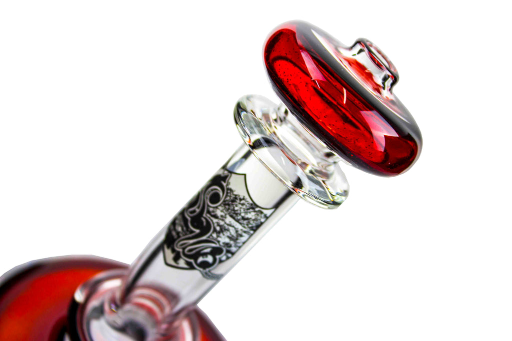 e Nail Dab Rig MiniNails x Slugworth Top Hat Red Glass Mouthpiece 