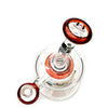 eNail Dab Rig MiniNails x Slugworth Top Hat Red Glass top view