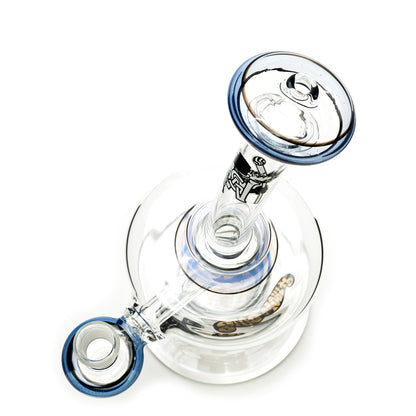 eNail Dab Rig MiniNails x Slugworth Top Hat Blue Glass top view